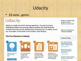 Udacity
• 16 млн. долл.

41

 