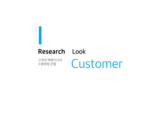 Research
고객과 택배기사의
소통방법 관찰

Look

Customer

 