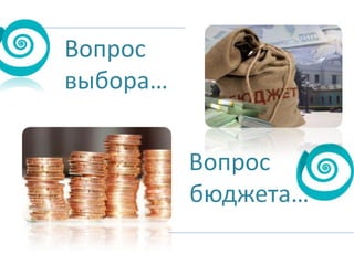 Вопрос
выбора…
Вопрос
бюджета…

 