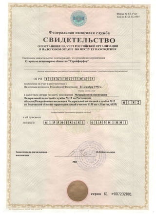 Инн ао ваз