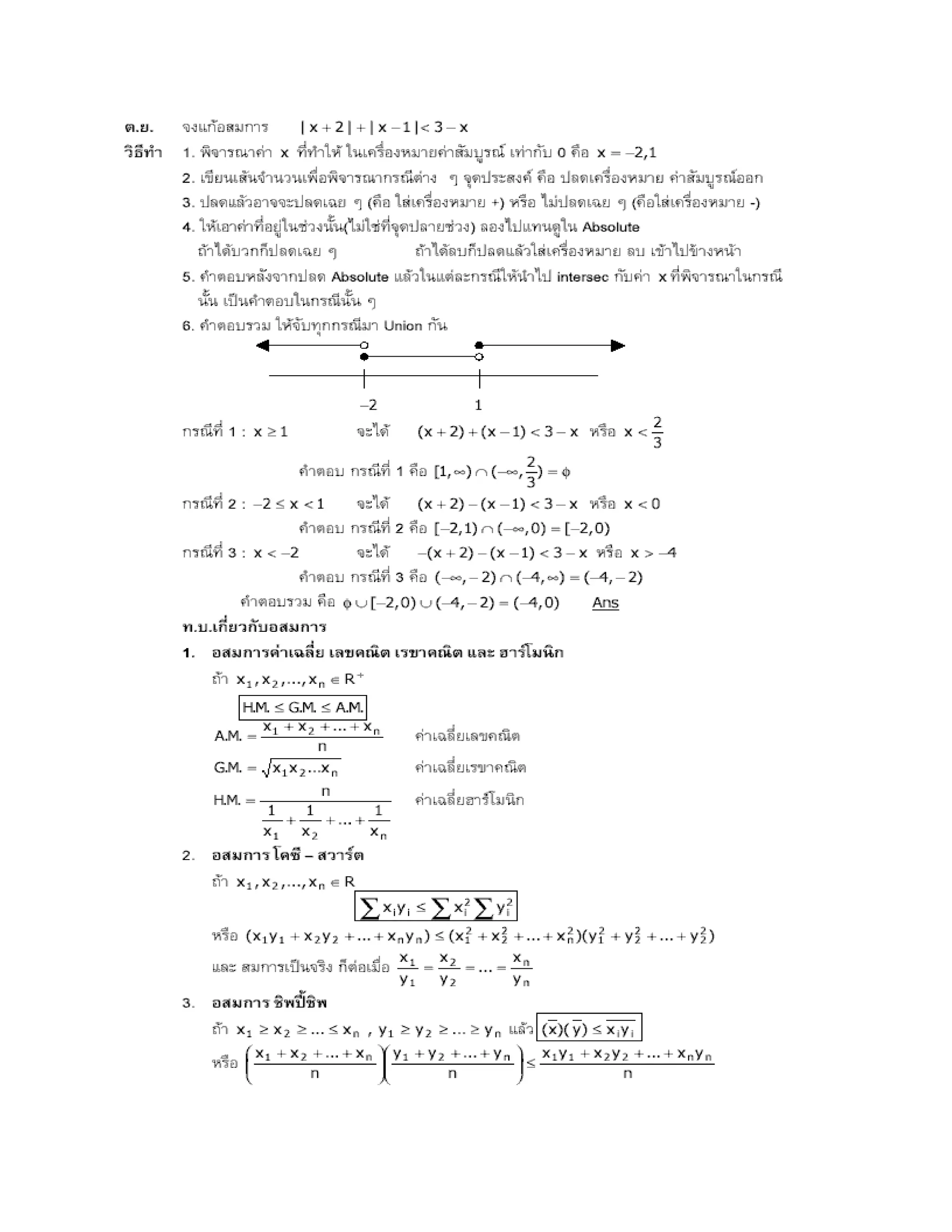สรุปเนื้อหา คณิตศาสตร์ ม.ปลาย