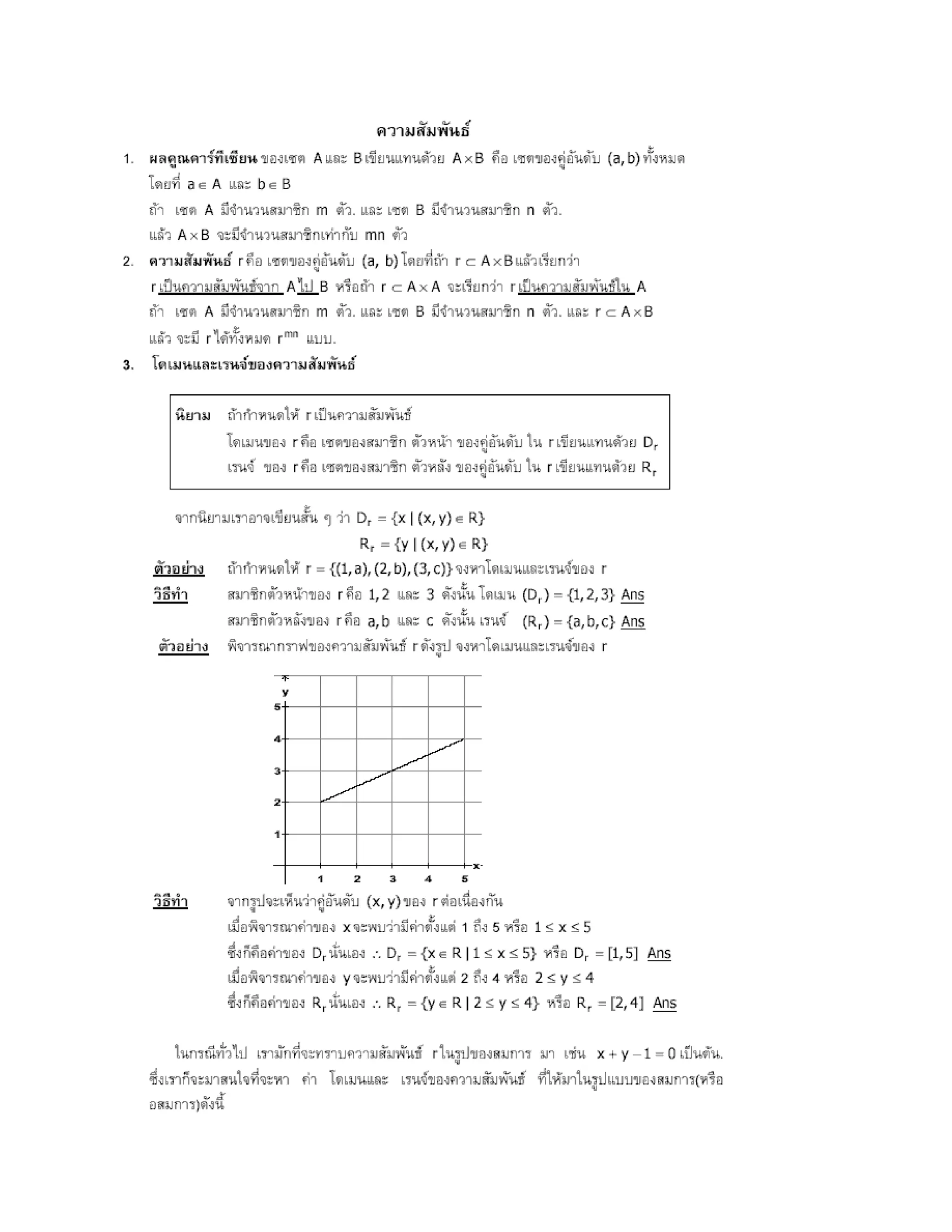 สรุปเนื้อหา คณิตศาสตร์ ม.ปลาย
