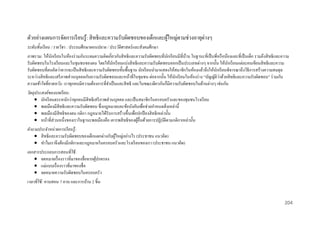 ตัวอย่างแผนการจัดการเรี ยนรู้: สิ ทธิและความรับผิดชอบของเด็กและผูใหญ่ตามช่วงอายุต่างๆ
้
ระดับชั้นเรี ยน / รายวิชา : ประถมศึกษาตอนปลาย / ประวัติศาสตร์และสังคมศึกษา
ภาพรวม: ให้นกเรี ยนในห้องร่ วมกันระดมความคิดเกี่ยวกับสิ ทธิและความรับผิดชอบที่นกเรี ยนมีที่บาน ในฐานะที่เป็ นพี่หรื อน้องและที่เป็ นเด็ก รวมถึงสิ ทธิและความ
ั
ั
้
รับผิดชอบในโรงเรี ยนและในชุมชนของตน โดยให้นกเรี ยนแบ่งสิ ทธิและความรับผิดชอบออกเป็ นประเภทต่างๆ จากนั้น ให้นกเรี ยนแต่ละคนเขียนสิ ทธิและความ
ั
ั
รับผิดชอบที่ตนคิดว่าควรจะเป็ นสิ ทธิ และความรับผิดชอบขั้นพื้นฐาน นักเรี ยนนามาแสดงให้สมาชิกในห้องแล้วจึงให้นกเรี ยนพิจารณาถึงวิธีการสร้างความสมดุล
ั
่
ระหว่างสิ ทธิ และเสรี ภาพส่ วนบุคคลกับความรับผิดชอบและหน้าที่ในชุมชน ต่อจากนั้น ให้นกเรี ยนในห้องร่ าง “บัญญัติวาด้วยสิ ทธิและความรับผิดชอบ” ร่ วมกัน
ั
ความเข้ าใจที่คาดหวัง: เราทุกคนมีความต้องการที่จาเป็ นและสิ ทธิ และในขณะเดียวกันก็มีความรับผิดชอบในด้านต่างๆ เช่นกัน
วัตถุประสงค์ ของบทเรี ยน:
 นักเรี ยนตระหนักว่าทุกคนมีสิทธิ เสรี ภาพส่ วนบุคคล และเป็ นสมาชิกในครอบครัวและของชุมชนโรงเรี ยน
 พลเมืองมีสิทธิ และความรับผิดชอบ ซื่งกฎหมายและข้อบังคับเพื่อช่วยกาหนดสิ่ งเหล่านี้
 พลเมืองมีสิทธิของตน กติกา กฎหมายได้รับการสร้างขึ้นเพื่อปกป้ องสิ ทธิเหล่านั้น
 หน้าที่ส่วนหนึ่งของเราในฐานะพลเมืองคือ เคารพสิ ทธิของผูอื่นด้วยการปฏิบติตามกติกาเหล่านั้น
้
ั
คาถามประจาหน่ วยการเรี ยนรู้ :
 สิ ทธิและความรับผิดชอบของเด็กแตกต่างกับผูใหญ่อย่างไร (ประชาชน แนวคิด)
้
 ทาไมเราจึงต้องมีกติกาและกฎหมายในครอบครัวและโรงเรี ยนของเรา (ประชาชน แนวคิด)
เอกสารประกอบการสอนที่ใช้ :
 จดหมายเรื่ องราวที่มาของชื่อจากผูปกครอง
้
 แม่แบบเรื่ องราวที่มาของชื่ อ
 จดหมายความรับผิดชอบในครอบครัว
เวลาที่ใช้ : คาบสอน 7 คาบ และการบ้าน 2 ชิ้น

204

 