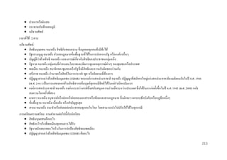  ปากกาหรื อดินสอ
 กระดาษบันทึกแผนภูมิ
 อภิธานศัพท์
เวลาที่ใช้ : 2 คาบ
อภิธานศัพท์ :
 สิ ทธิมนุษยชน หมายถึง สิ ทธิอนชอบธรรม ซึ่งบุคคลทุกคนพึงมีพึงได้
ั
 รัฐธรรมนูญ หมายถึง ตัวบทกฎหมายขั้นพื้นฐานที่ใช้ในการปกครองรัฐ หรื อองค์กรอื่นๆ
่
 บัญญัติวาด้วยสิ ทธิ หมายถึง แถลงการณ์เกี่ยวกับสิ ทธิของประชาชนกลุ่มหนึ่ง
 รัฐบาล หมายถึง กลุ่มคนที่กาหนดนโยบายและจัดการดูแลเหตุการณ์ต่างๆ ของชุมชนหรื อประเทศ
 พลเมือง หมายถึง สมาชิกของชุมชนหรื อรัฐซึ่ งมีสิทธิและความรับผิดชอบร่ วมกัน
 เสรี ภาพ หมายถึง อานาจหรื อสิ ทธิในการกระทา พูด หรื อคิดตามที่ตองการ
้
 ปฏิญญาสากลว่าด้วยสิ ทธิ มนุษยชน (UDHR) ขององค์การสหประชาชาติ หมายถึง ปฏิญญาที่สมัชชาใหญ่แห่งสหประชาชาติลงมติยอมรับในปี ค.ศ. 1948
(พ.ศ. 2491) เป็ นการแสดงออกด้านสิ ทธิสากลที่มนุษย์ทุกคนมีสิทธิได้รับแต่กาเนิดฉบับแรก
 องค์การสหประชาชาติ หมายถึง องค์กรระหว่างชาติซ่ ึ งสนับสนุนความร่ วมมือระหว่างประเทศ ซึ่งได้รับการก่อตั้งขึ้นในปี ค.ศ. 1945 (พ.ศ. 2488) หลัง
สงครามโลกครั้งที่สอง
 มาตรา หมายถึง อนุพากย์หรื อย่อหน้าย่อยของเอกสารหรื อข้อตกลงทางกฎหมาย ซึ่ งมักจะวางกรอบข้อบังคับหรื อกฎข้อหนึ่งๆ
 ขั้นพื้นฐาน หมายถึง เบื้องต้น หรื อสาคัญสู งสุ ด
 สากล หมายถึง กระทาหรื อส่ งผลต่อประชาชนทุกคนในโลก โดยสามารถนาไปปรับใช้ได้ในทุกกรณี
ั
การเตรี ยมความพร้ อม: ถามคาถามต่อไปนี้กบนักเรี ยน
 สิ ทธิมนุษยชนคืออะไร
 สิ ทธิอะไรบ้างที่พลเมืองทุกคนควรได้รับ
 รัฐบาลมีบทบาทอะไรบ้างในการปกป้ องสิ ทธิของพลเมือง
 ปฏิญญาสากลว่าด้วยสิ ทธิ มนุษยชน (UDHR) คืออะไร
213

 