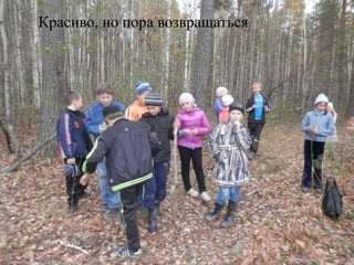 Красиво, но пора возвращаться.

 