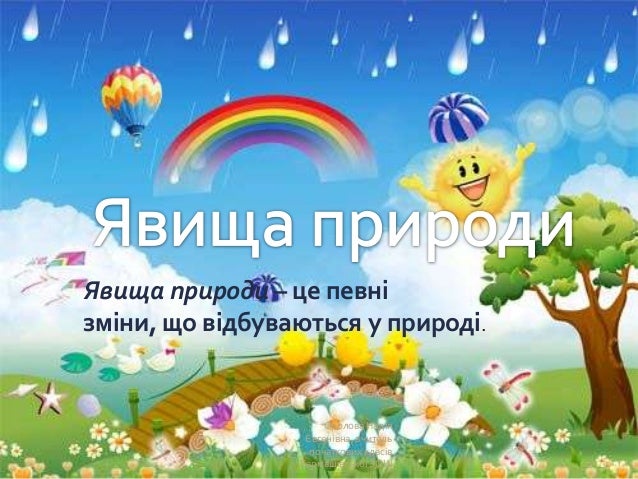 явища природи