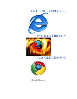 ENTERNET EXPLORER

MOZILLA FIREFOX

GOOGLE CHROME

 