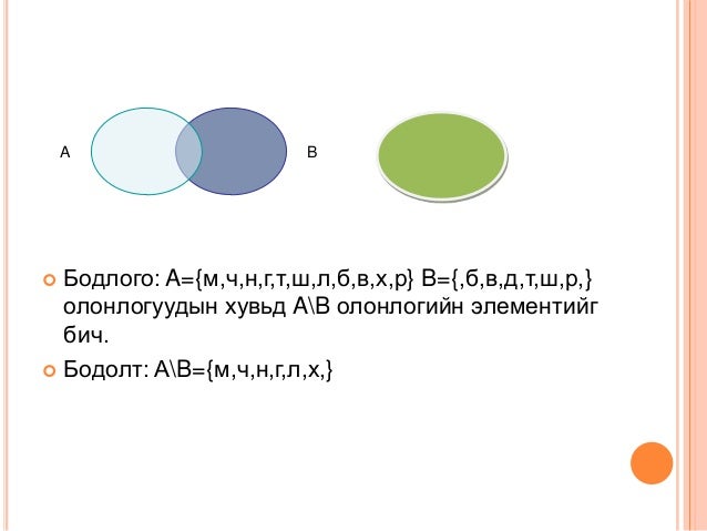 олонлог, логикийн элементүүд