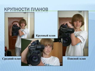 КРУПНОСТИ ПЛАНОВ

Крупный план

Средний план

Поясной план

 