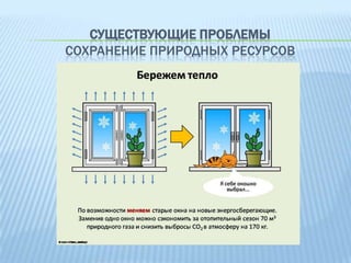 СУЩЕСТВУЮЩИЕ ПРОБЛЕМЫ
СОХРАНЕНИЕ ПРИРОДНЫХ РЕСУРСОВ

 