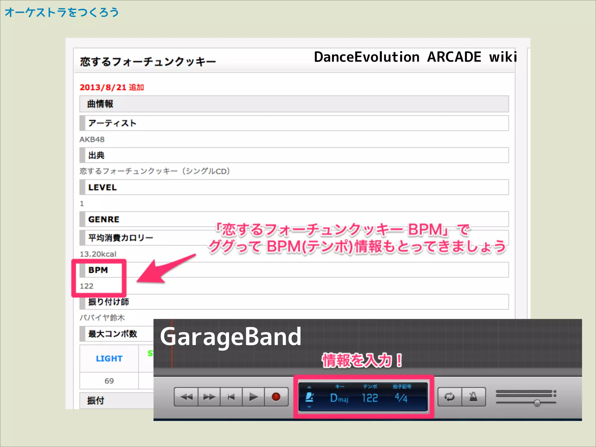 オーケストラをつくろう

DanceEvolution ARCADE wiki

GarageBand

 