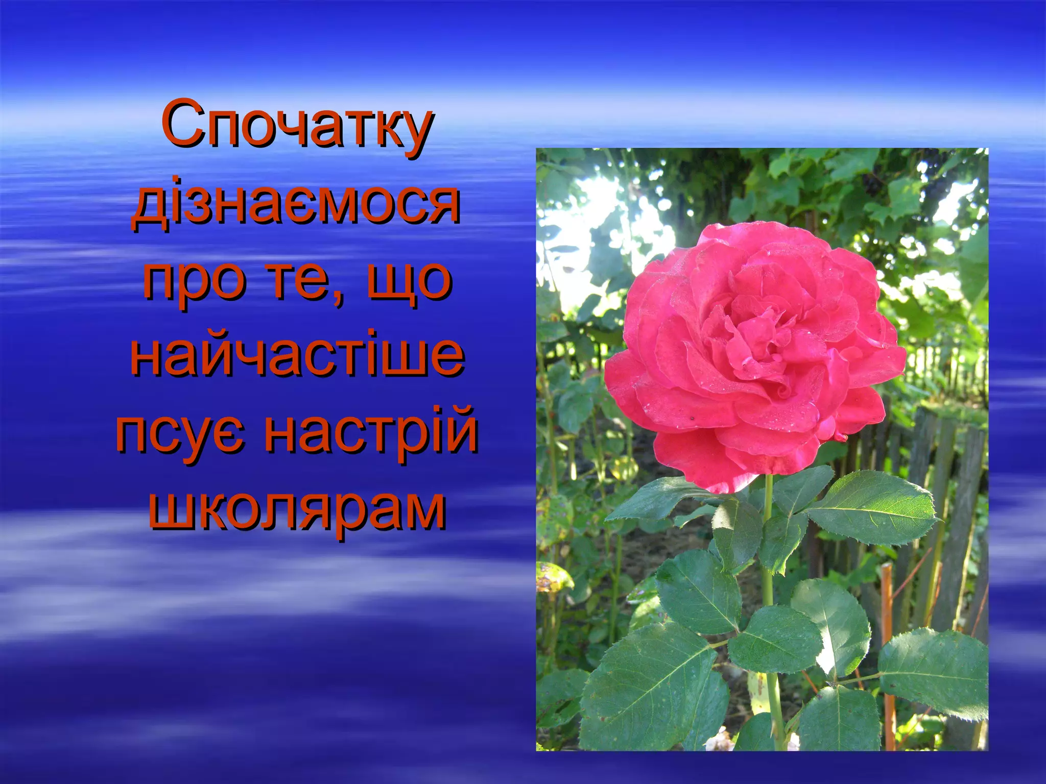 Спочатку
дізнаємося
про те, що
найчастіше
псує настрій
школярам

 