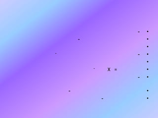 -

-

-

-

X =
-

-

•
•
•
•
•
•
•
•
•

 