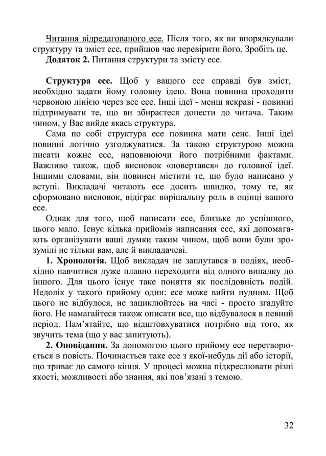 Як написати успішне есе