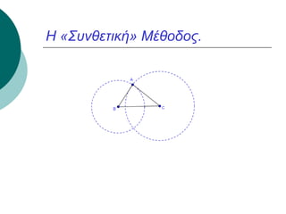 Η «Συνθετική» Μέθοδος.

 