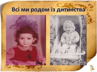 Всі ми родом із дитинства

24.11.13

Дмитрієва Віра Олексіївна
Красноармійський НВК

3

 