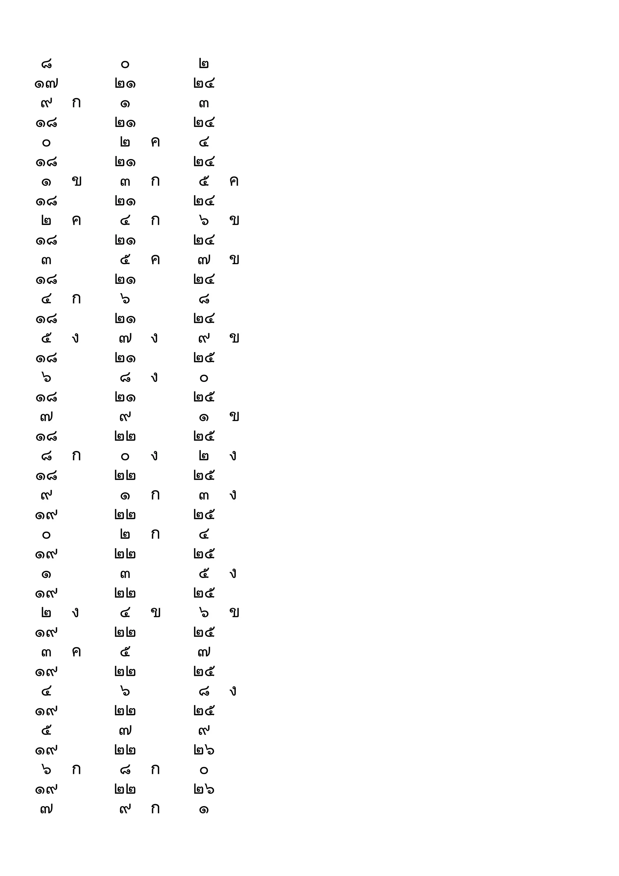 ๘
๑๗
๙
๑๘
๐
๑๘
๑
๑๘
๒
๑๘
๓
๑๘
๔
๑๘
๕
๑๘
๖
๑๘
๗
๑๘
๘
๑๘
๙
๑๙
๐
๑๙
๑
๑๙
๒
๑๙
๓
๑๙
๔
๑๙
๕
๑๙
๖
๑๙
๗

ก

ข
ค

ก
ง

ก

ง
ค

ก

๐
๒๑
๑
๒๑
๒
๒๑
๓
๒๑
๔
๒๑
๕
๒๑
๖
๒๑
๗
๒๑
๘
๒๑
๙
๒๒
๐
๒๒
๑
๒๒
๒
๒๒
๓
๒๒
๔
๒๒
๕
๒๒
๖
๒๒
๗
๒๒
๘
๒๒
๙

ค
ก
ก
ค

ง
ง

ง
ก
ก

ข

ก
ก

๒
๒๔
๓
๒๔
๔
๒๔
๕
๒๔
๖
๒๔
๗
๒๔
๘
๒๔
๙
๒๕
๐
๒๕
๑
๒๕
๒
๒๕
๓
๒๕
๔
๒๕
๕
๒๕
๖
๒๕
๗
๒๕
๘
๒๕
๙
๒๖
๐
๒๖
๑

ค
ข
ข

ข

ข
ง
ง

ง
ข

ง

 