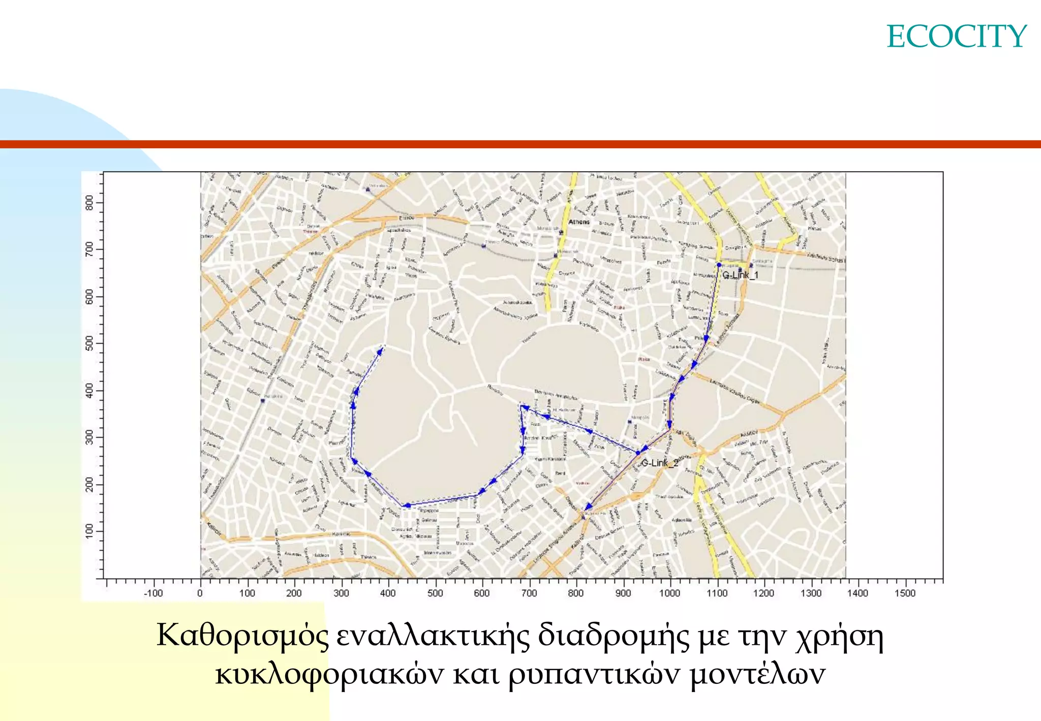 ECOCITY

Καθορισμός εναλλακτικής διαδρομής με την χρήση
κυκλοφοριακών και ρυπαντικών μοντέλων

 