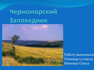 Работу выполнила
Ученица 11 класса
Ивченко Ольга

 