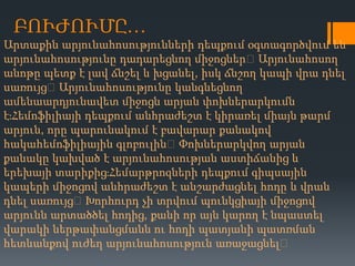 ԲՈՒԺՈՒՄԸ…
Արտաքին արյունահոսությունների դեպքում օգտագործվում են
արյունահոսությունը դադարեցնող միջոցներ։ Արյունահոսող
անոթը պետք է լավ ճնշել և խցանել, իսկ ճնշող կապի վրա դնել
սառույց։Արյունահոսությունը կանգնեցնող
ամենաարդյունավետ միջոցն արյան փոխներարկումն
էֈՀեմոֆիլիայի դեպքում անհրաժեշտ է կիրառել միայն թարմ
արյուն, որը պարունակում է բավարար քանակով
հակահեմոֆիլիային գլոբուլին։ Փոխներարկվող արյան
քանակը կախված է արյունահոսության աստիճանից և
երեխայի տարիքիցֈՀեմարթրոզների դեպքում գիպսային
կապերի միջոցով անհրաժեշտ է անշարժացնել հոդը և վրան
դնել սառույց։Խորհուրդ չի տրվում պունկցիայի միջոցով
արյունն արտածծել հոդից, քանի որ այն կարող է նպաստել
վարակի ներթափանցմանն ու հոդի պատյանի պատռման
հետևանքով ուժեղ արյունահոսություն առաջացնել։

 