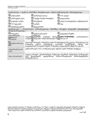 ინტელის სასაწვლო პროგრამა
ძირითადი კურსი

ტექნოლოგია – ტექნიკა (მონიშნეთ პროექტისათვის საჭირო ტექნოლოგიური უზრუნველყოფა)
$ ფოტოკამერა

ლაზერული დისკი

VCR, ვიდეო

$ კომპიუტერი (ები)

$ საბეჭდი მანქანა/პრინტერი

ვიდეოკამერა

$ ციფრული კამერა

$ პროექტორი

ვიდეო საკონფერენციო აღჭურვილობა.

DVD ფლეიერი

სკანერი

$ ინტერნეტკავშირი

სხვა      

ტელევიზორი

ტექნოლოგია – პროგრამული უზრუნველყოფა (მონიშნეთ პროექტის ფარგლებში გამოყენებული
პროგრამა/პროგრამები )
მონაცემთა
ბაზა/ცხრილები
ბეჭდვითი
მასალები

ფოტო/სურათების
ვებგვერდის შექმნა
დამუშავება
ვორდის პროგრამა
სახელმძღვანელოები, სასწავლო გზამკვლევები, მოთხრობები,
სახელმძღვანელოები, ბიბლიოგრაფიული მასალები და ა.შ.

ინვენტარი /მასალ
ები

ძირითადი მასალები, რომლებიც თემის ჩასატარებლად შეუკვეთეთ ან შეაგროვეთ და
რომლებიც
კურსის
კონკრეტულ საკითხებს უკავშირდება. საჭირო არაა
ყოველდღიური მასალების შეტანა, რომლებიც ისედაც ხელმისაწვდომია კლასში.

ინტერნეტრესურ
სები
სხვა რესურსები

ლაბორატორიის

ვებმისამართები (URLs), რომლებიც ხელს უწყობს თემის მიზნების მიღწევას.
საველე ვიზიტები, ექსპერიმენტები, მოწვეული სტუმრები, მენტორები, მოსწავლეები
სხვა ჯგუფებიდან, ადგილობრივი თემის/საზოგადოების წარმომადგენლები,
მშობლები და ა.შ.

ყველა უფლება დაცულია © ინტელის კორპორაცია, 2011 წელი. საავტორო უფლებები ვრცელდება ინტელზე, ინტელის
ლოგოზე, ინტელის საგანმანათლებლო ინიციატივაზე, ინტელის სასწავლო პროგრამაზე ა.შ.შ.-ში და სხვა ქვეყნებში.
*სხვა სახელსა და სავაჭრო ნიშანზე სხვა კომპანიის საკუთრების უფლება შეიძლება გავრცელდეს
Page

5

5 of

 