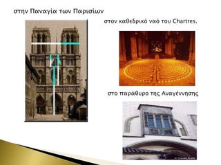 ςσην Παναγία σψν Παπιςίψν
ςσον καθεδπικό ναό σοτ Chartres.

ςσο παπάθτπο σηρ Αναγέννηςηρ

 