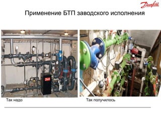 Применение БТП заводского исполнения

Так надо

Так получилось

 