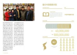 울산서점협동조합
주요사업 및 사업소개

유형

도서판매, 유통, 출판업
전자매체의 발달로 종이책 판매 서점 사업이 사향 사
업으로 진행되고 있어 동네서점들이 살아남기 위해
협동조합을 구성하게 되었으며, 도서 공동구매 시스

사업자협동조합

템, 유통 및 판매, 납품사업의 구축 및 운영 등의 사업
을 추진하고 있다.

출자금 및 매출

동’은 쉽게 말하자면 중고 책 보기

울산서점협동조합의 내년 목

장려다. 소비자가 구매하고 한 번

표는 10억 매출이다. 이는 단순히

본 책을 다시 서점에 가져오면 서

10억이라는 숫자만을 뜻하는 것

점에서 원가보다 더 낮은 가격으

은 아니다. 이들의 목표에는 그 숫

로 책을 구매한다. 서점은 그 중고

자를 뒷받침하는 성숙한 독서 문

책을 정가보다 더 낮은 가격에 판

화가 당연히 뒤따르고 있다. “흔

매해 차익을 남기고, 소비자는 한

히 말하는 것처럼 책은 마음의 양

번 본 책을 재사용하여 비용절감

식이잖아요. 그 파이 자체의 크

과 환경보호 효과를 동시에 누린

기를 키우고 질을 높일 줄 알아야

다. 일본은 북오프 시장이 전체 도

죠.” 박 이사장은 고유의 언어인

서시장의 15-20% 정도를 차지

한국어를 가진 나라에서 문학과

하고 있다. 박 이사장은 우리나라

언어, 그리고 정신을 지키기 위해

에서도 5년에서 10년 정도 운영

서는 책과 그 산업을 바로 세워야

해 정착하면 전체 시장의 10%가

한다고 덧붙였다. 이러한 시대적

량 형성할 수 있지 않을까 예상했

인 과제에 울산서점협동조합의

다. 울산서점협동조합은 부산의

행보는 길잡이가 될 것으로 보인

서점협동조합이 설비공사를 끝

다.

(단위: 원)

내고 자리를 잡고 나면 협동조합
연합회를 결성해 함께 사업을 진
행할 예정이다.
50

협동조합사례집

출자금

매출
위치 및 일반정보

40,000,000
500,000,000

조합원 수

울산
울산광역시 남구 거마로
99 (신정동)

24명
51

 