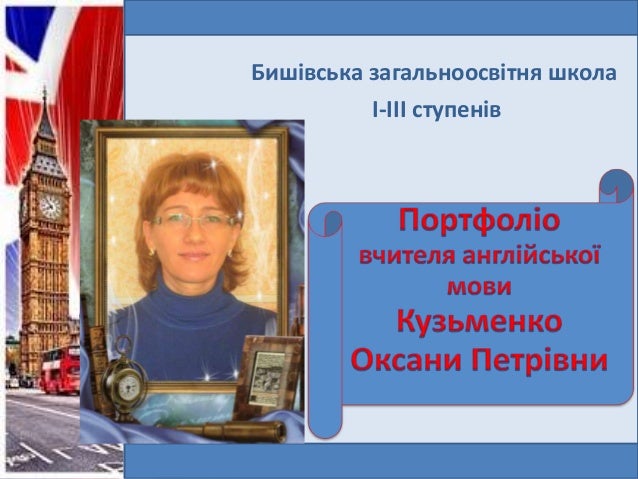 Портфоліо Учня Зразок Презентація