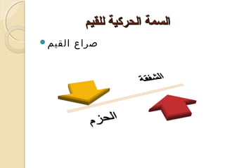 ‫السمة الحركية للقيم‬
‫صراع‬

‫القيم‪‬‬

 