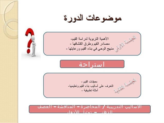 دورة بناء القيم