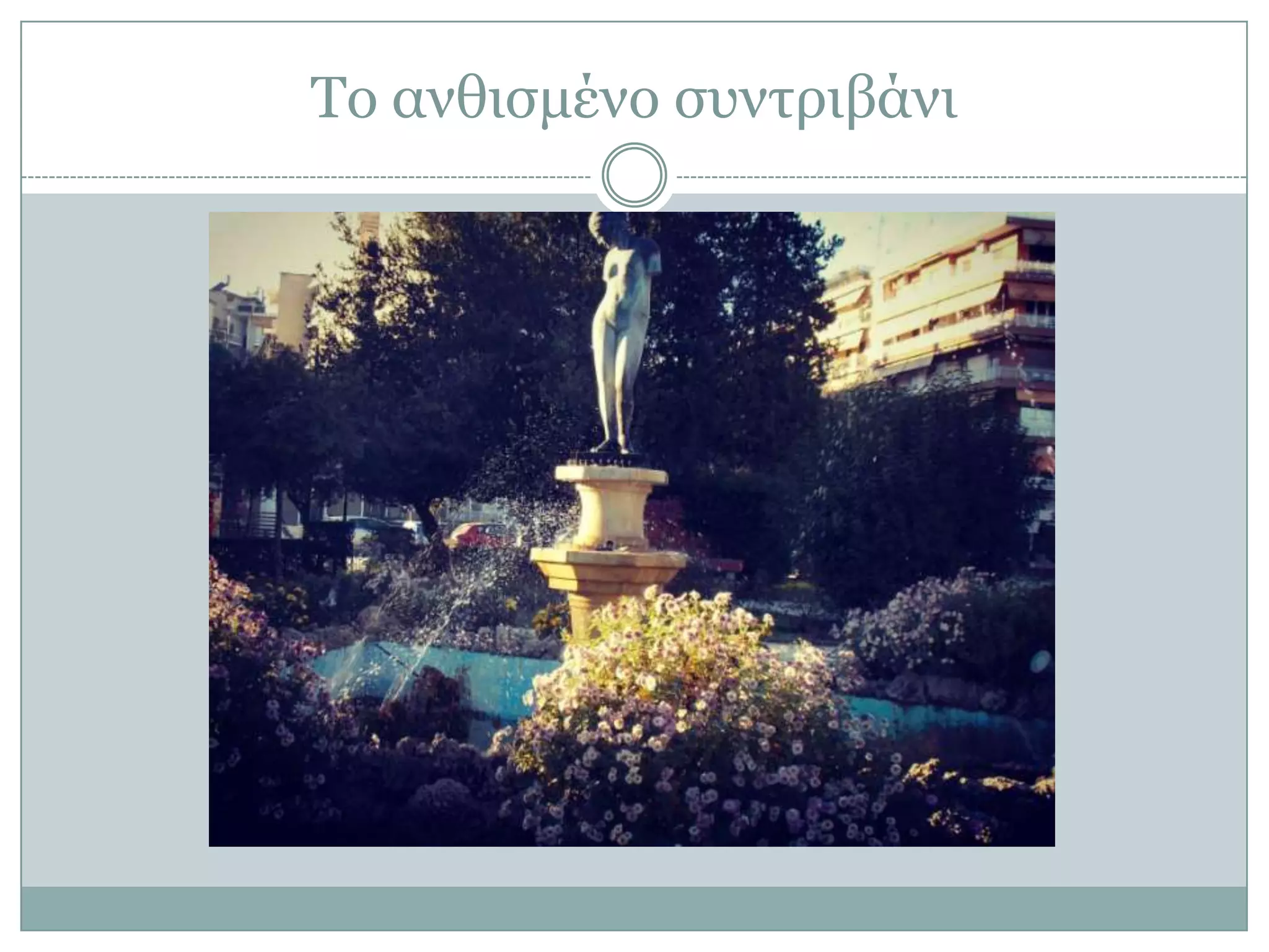 Σο ανθιζμένο ζσνηριβάνι

 