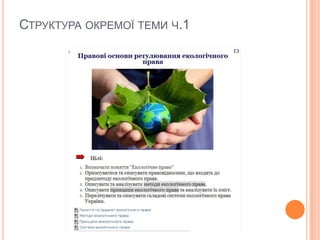 СТРУКТУРА ОКРЕМОЇ ТЕМИ Ч.1

 