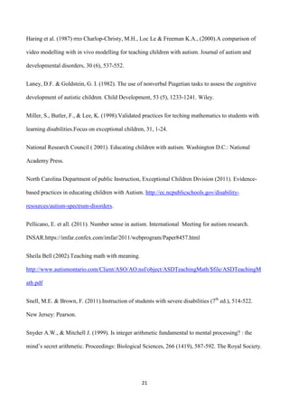 Haring et al. (1987) ζην Charlop-Christy, M.H., Loc Le & Freeman K.A., (2000).A comparison of
video modelling with in vivo...