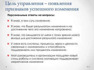 Структура методик и моделей
управления развитием
10
CULTADKAR DMAIC DIДиагностика
Анализ CULTADKAR DMAIC
CMM
PACT
PM AVE
Внедрение и контроль
DI
 