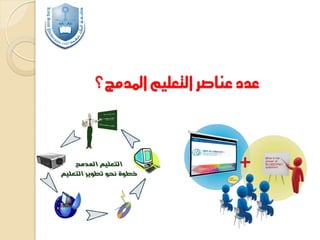 ‫عدد عناصر التعليم املدمج؟‬

 