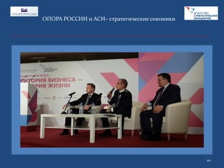 ОПОРА РОССИИ и АСИ– стратегические союзники

20

 