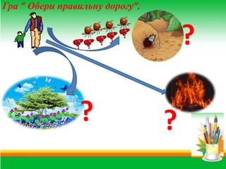 Гра “ Обери правильну дорогу”.

?
?

?

 