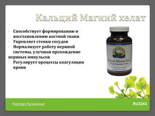 Презентация Calcium Magnesium Chelate NSP Кальций Магний Хелат НСП | PPT