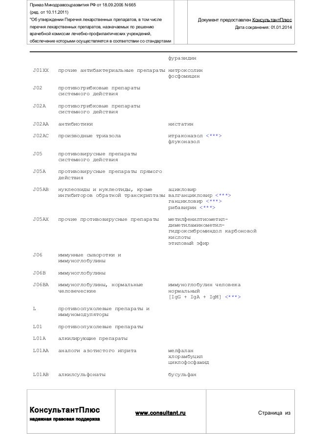 приказ минздрава 665 от 18.09.2006
