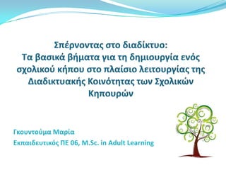 Γκουντοφμα Μαρία
Εκπαιδευτικόσ ΠΕ 06, M.Sc. in Adult Learning

 
