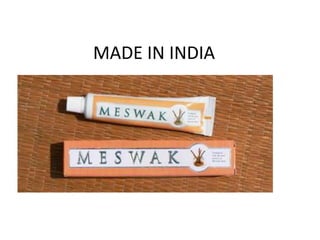 MADE IN INDIA

 