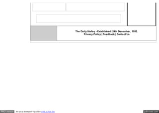 The Daily Ittefaq - Established: 24th December, 1953.
Privacy Policy | Feedback | Contact Us

PRO version

Are you a developer? Try out the HTML to PDF API

pdfcrowd.com

 