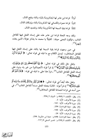 ما انفرد به كل من القراء السبعة وتوجيهه