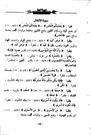 الرساله البهيه فيما خالف فيه ابو عمرو الدورى حفصآ من طريق الشاطبيه