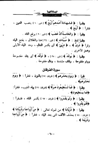 الرساله البهيه فيما خالف فيه ابو عمرو الدورى حفصآ من طريق الشاطبيه