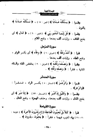 الرساله البهيه فيما خالف فيه ابو عمرو الدورى حفصآ من طريق الشاطبيه