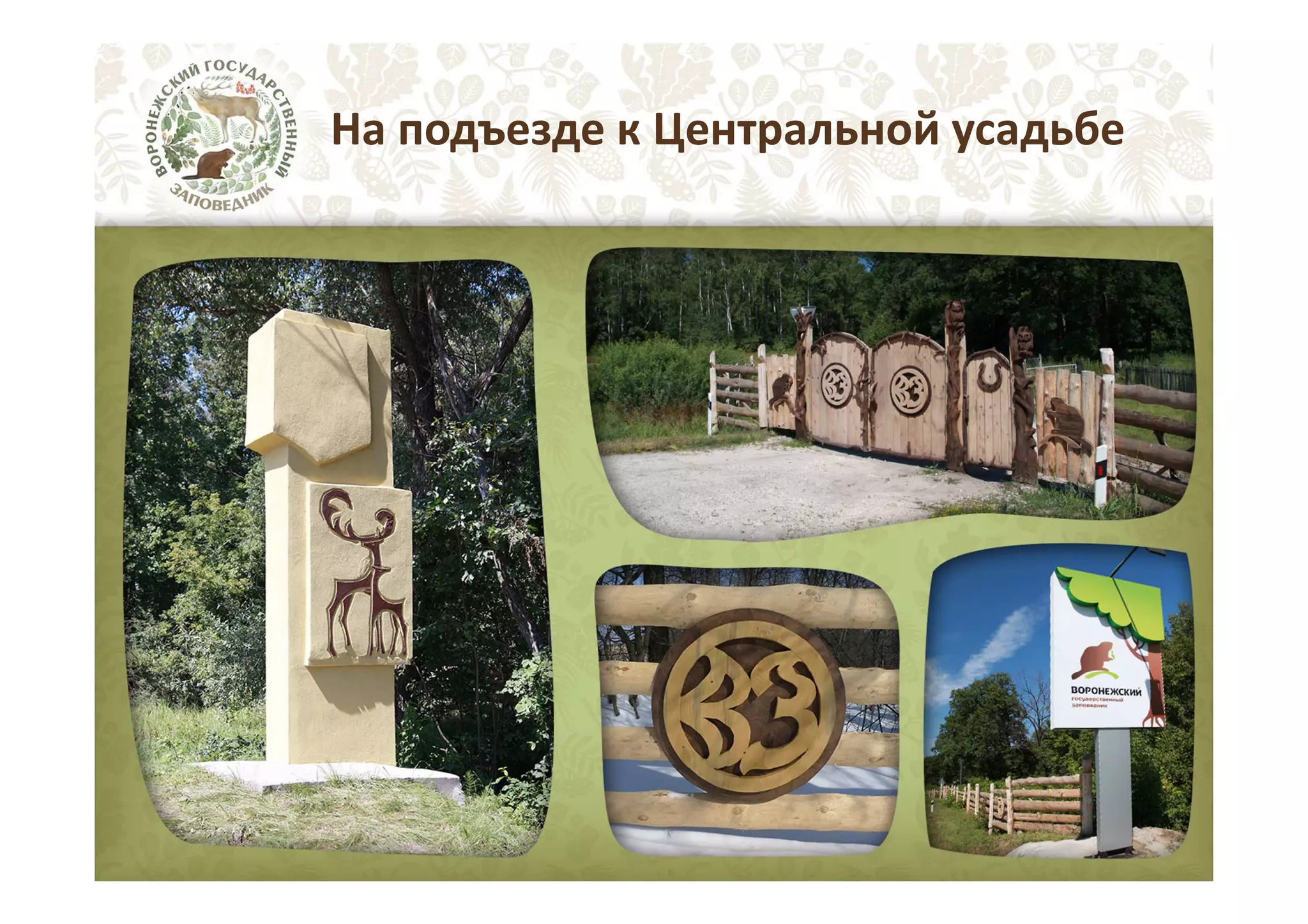 На подъезде к Центральной усадьбе

 