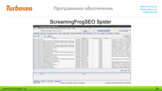 Программное обеспечение

www.turboseo.ua
info@turboseo.ua
0 800 509-600

ScreamingFrogSEO Spider

www.turboseo.ua

20

 