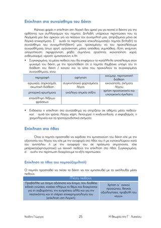 Επίκληση στο συναίσθηµα του δέκτη
Κάποιες φορές η επίκληση στη λογική δεν αρκεί για να πειστεί ο δέκτης για την
ορθότητα των συλλογισµών του ποµπού. Δηλαδή, υπάρχουν περιπτώσεις που τα
λεγόµενά µας δεν αρκούν για να πείσουν τον συνοµιλητή µας, στηριζόµενα µόνο σε
λογικά επιχειρήµατα. Σ’ αυτές τις περιπτώσεις επικαλούµαστε(ο ποµπός δηλαδή) το
συναίσθηµα του συνοµιλητή(δέκτη) µας, προκειµένου να του προκαλέσουµε
συναισθήµατα, όπως οργή, αγανάκτηση, µίσος, απέχθεια, συµπάθεια, λύπη, εκτίµηση,
απογοήτευση, περιφρόνηση, φόβο, συµπόνια, πραότητα, ικανοποίηση, χαρά,
ενθουσιασµό, ντροπή, εµπιστοσύνη, κ.λπ.
• Συγκεκριµένα, τα µέσα πειθούς που θα επιφέρουν το κατάλληλο αποτέλεσµα στον
ψυχισµό του δέκτη, µε την προϋπόθεση ότι ο ποµπός λαµβάνει υπόψη του τη
διάθεση του δέκτη / κοινού και τα αίτια που προκαλούν τα συγκεκριµένα
συναισθήµατα, είναι:
χιούµορ, περιπαικτική
περιγραφή
αφήγηση
διάθεση
ειρωνεία, σαρκασµός,
συγκινησιακά φορτισµένος
εικονοποιΐα, σχήµατα
σκωπτική διάθεση
λόγος
λόγου
χρήση προστακτικής και
ρητορικά ερωτήµατα
ανάλογα σηµεία στίξης
υποτακτικής έγκλισης
επανάληψη λέξεωνφράσεων
•

Ενδέχεται η επίκληση στο συναίσθηµα να στηρίζεται σε αθέµιτα µέσα πειθούς⋅
κατ’ αυτό τον τρόπο, λόγου χάρη, λειτουργεί η κινδυνολογία, ο εκφοβισµός, η
τροµολαγνεία και τα προπαγανδιστικά σχήµατα.

Επίκληση στο ήθος
Όταν ο ποµπός προσπαθεί να κερδίσει την εµπιστοσύνη του δέκτη είτε µε την
αξιοπιστία του λόγου του είτε µε την αναφορά στο ήθος του ή µε «αποκαλύψεις» κατά
του αντιπάλου ή µε την αναφορά του σε πρόσωπα σηµαίνοντα, τότε
µετέρχεται(χρησιµοποιεί) ως τεχνική πειθούς την επίκληση στο ήθος. Συγκεκριµένα,
σ’ αυτήν την περίπτωση διακρίνουµε τις εξής περιπτώσεις:

Επίκληση το ήθος του ποµπού(οµιλητή)
Ο ποµπός προσπαθεί να πείσει το δέκτη να τον εµπιστευθεί µε τα ακόλουθα µέσα
πειθούς:

Μέσα πειθούς
Προβάλλει ως άτοµο αξιόπιστο και έντιµο, που διαθέτει
ειδικές γνώσεις, κατέχει πλήρως το θέµα και διακρίνεται
για τη σοβαρότητα, την ευπρέπεια αλλά και για την
πειστικότητα και τη στέρεη επιχειρηµατολογία του
(επίκληση στη Λογική).

Ναΐδης Γιώργος

25

Χρήση α΄ ενικού
προσώπου, θετικές
αξιολογήσεις, προβολή του
«εγώ».

Η θεωρία της Γ΄ Λυκείου

 